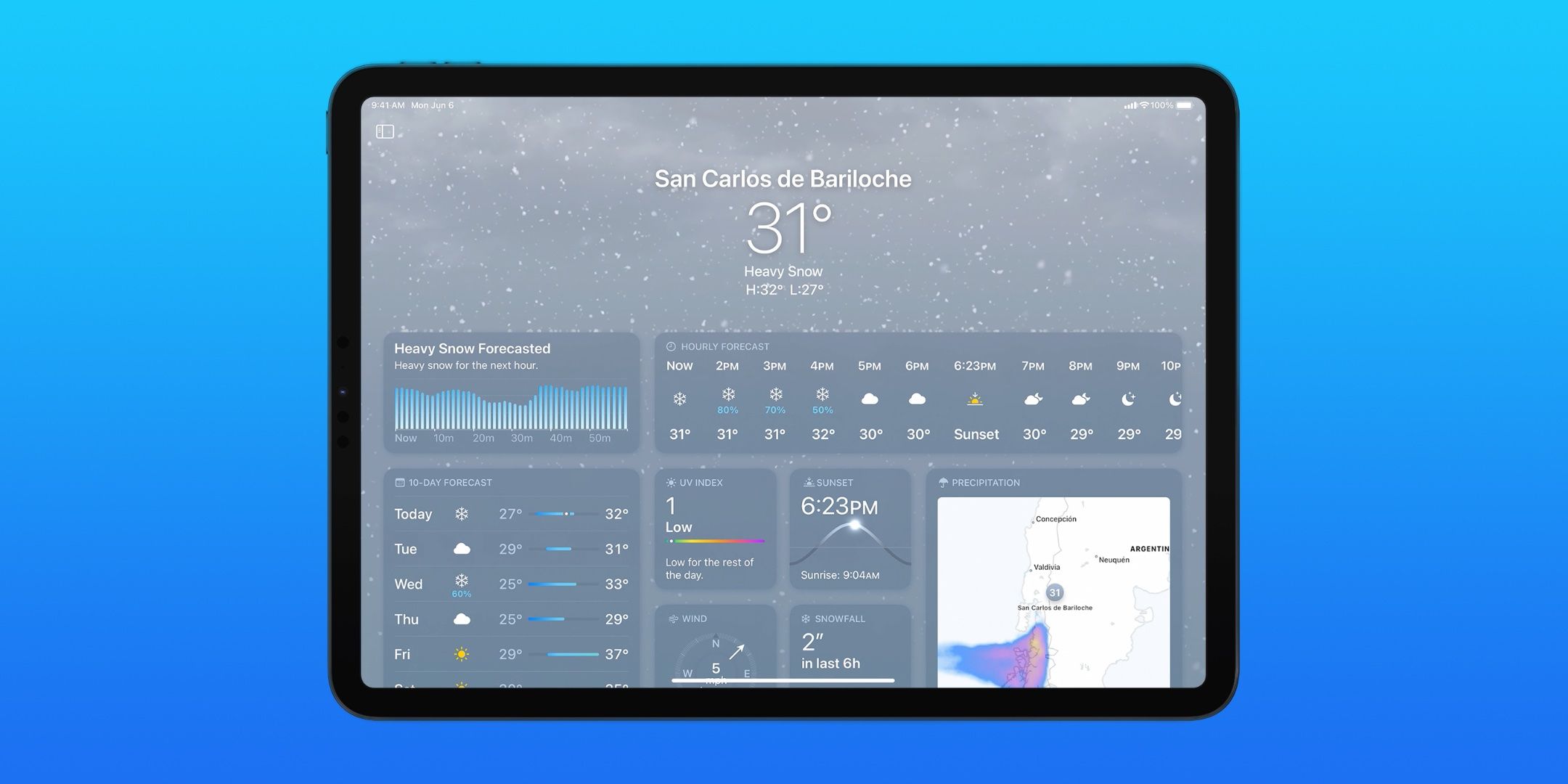 Por qué Apple tardó tanto en llevar una aplicación meteorológica al iPad