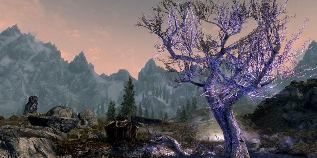 Por qué nunca debes beber la savia del árbol durmiente de Skyrim