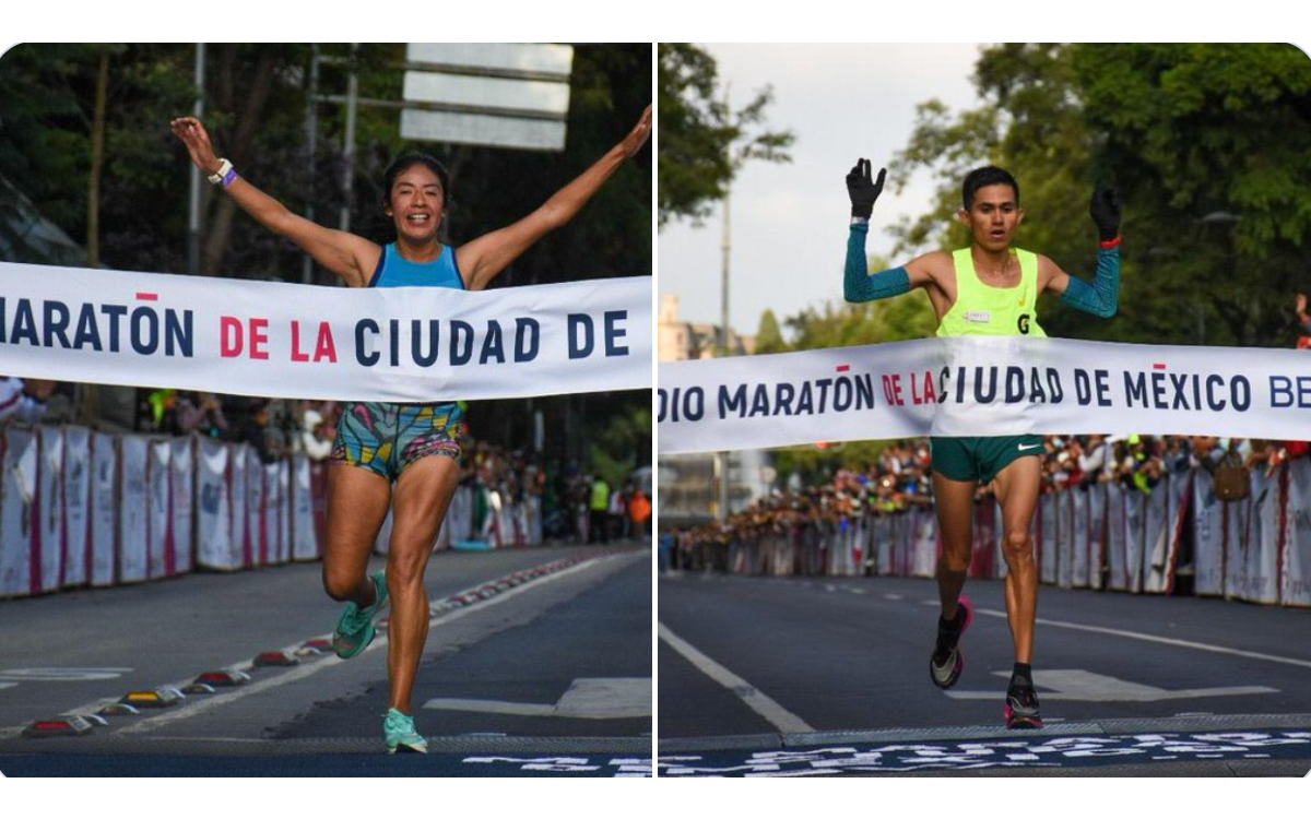 Se imponen atletas nacionales en el Medio Maratón de la CDMX | Video