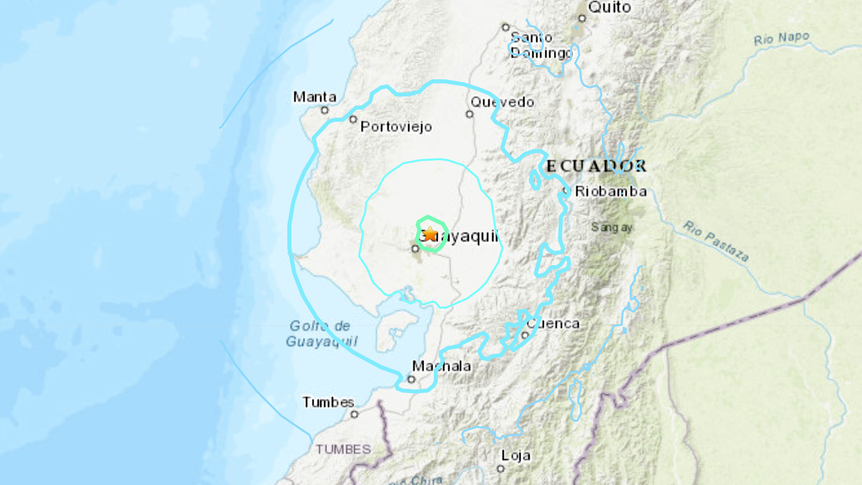 Sismo de magnitud 5.7 remece partes de Ecuador y deja al menos un muerto