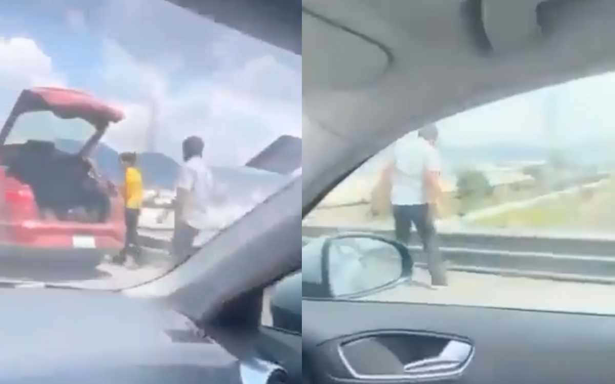 Video: derriban a hombre de puente vehicular en Tultitlán, Edomex
