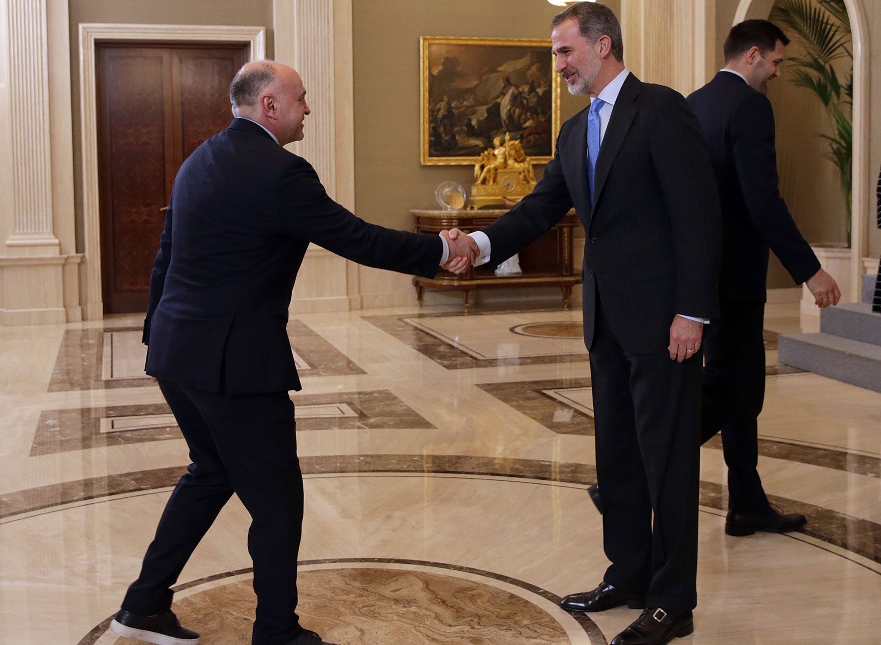 Pablo Laso saluda al rey Felipe VI / Gtres