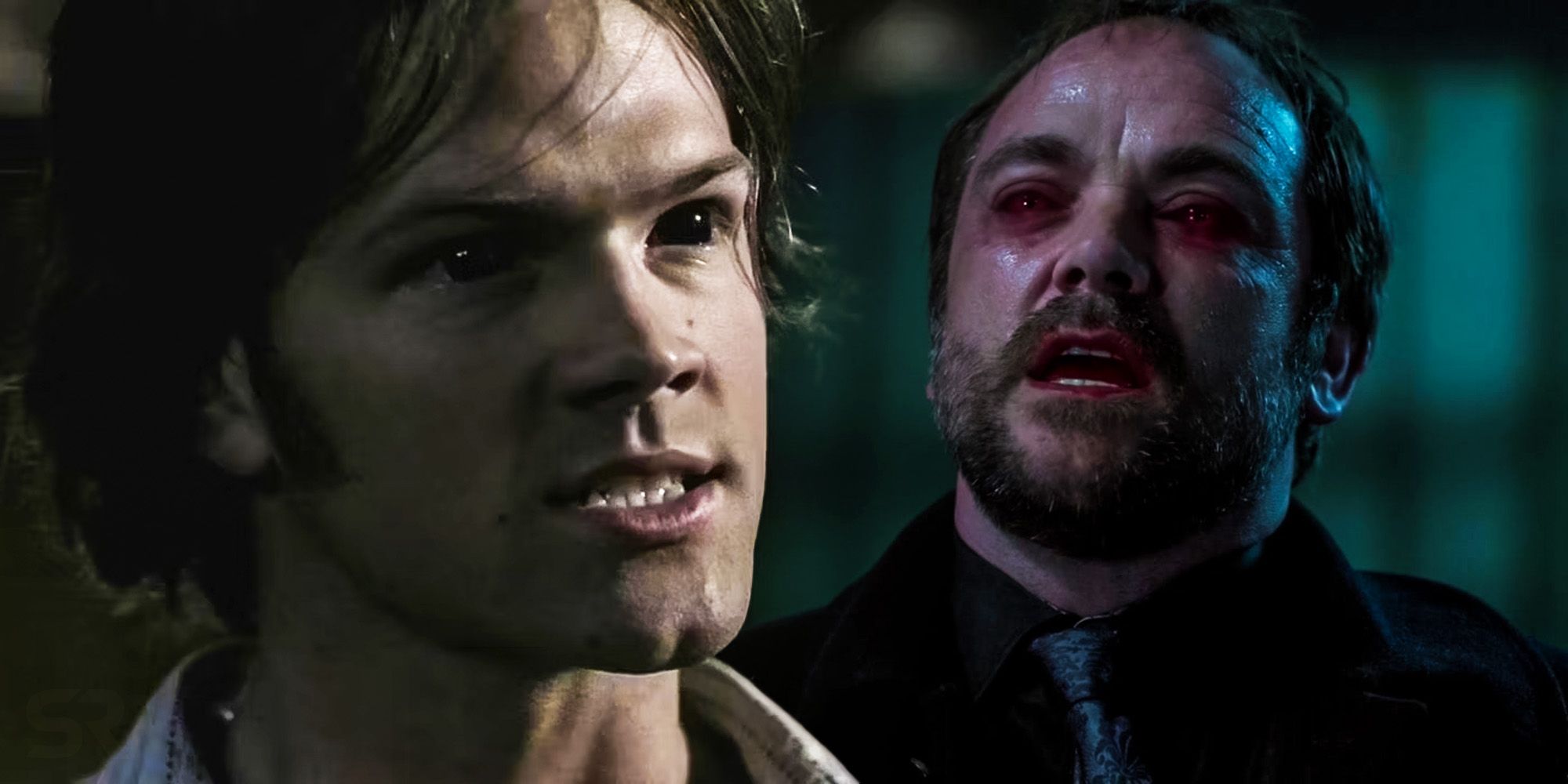 ¿Por qué los ojos de Crowley eran rojos en lugar de negros en Supernatural?
