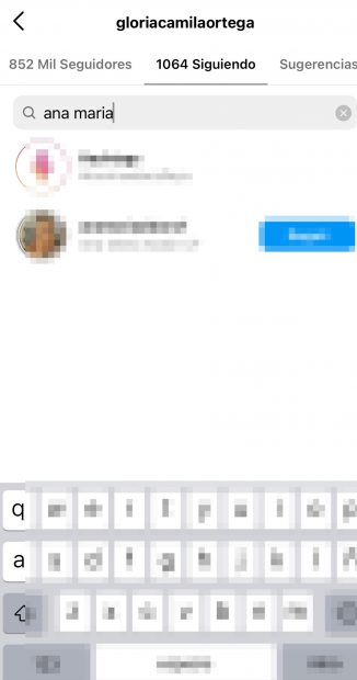 Gloria Camila ha dejado de seguir a Ana María en Instagram / Redes Sociales 