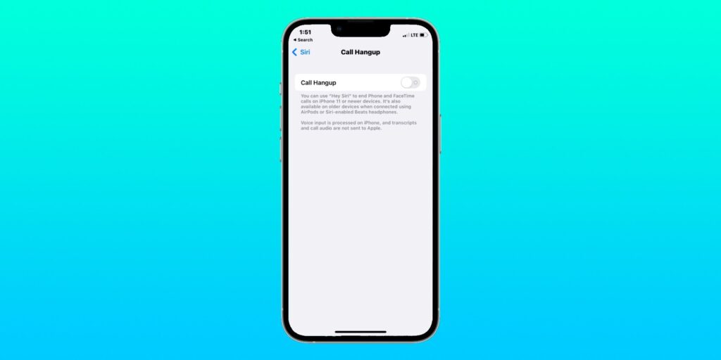 Cómo colgar una llamada con Siri en iPhone (iOS 16)