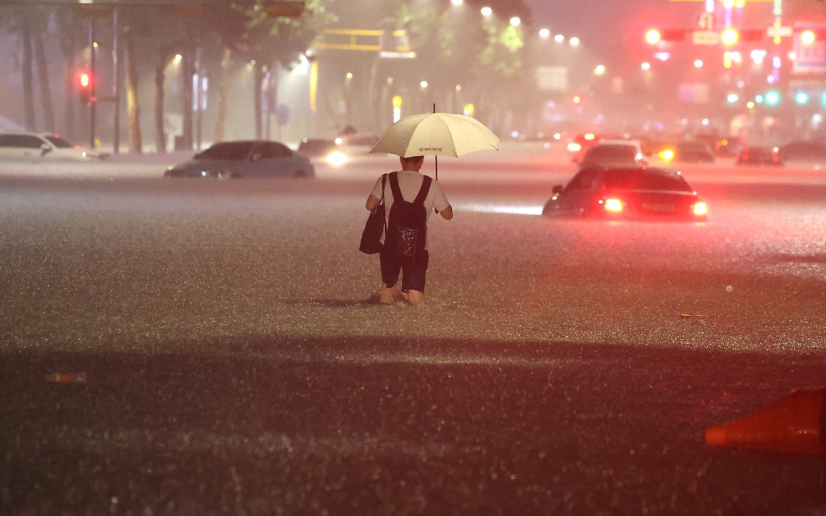 Corea del Sur: Lluvias históricas inundan las calles de Seúl y dejan al menos 8 muertos | Video