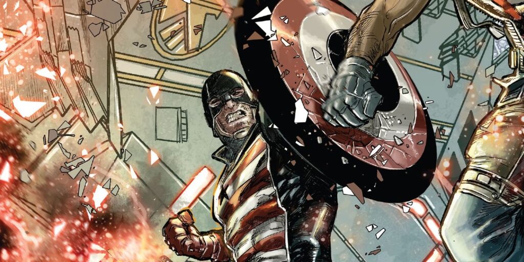 El Capitán América de John Walker tiene el brutal opuesto del escudo de Steve