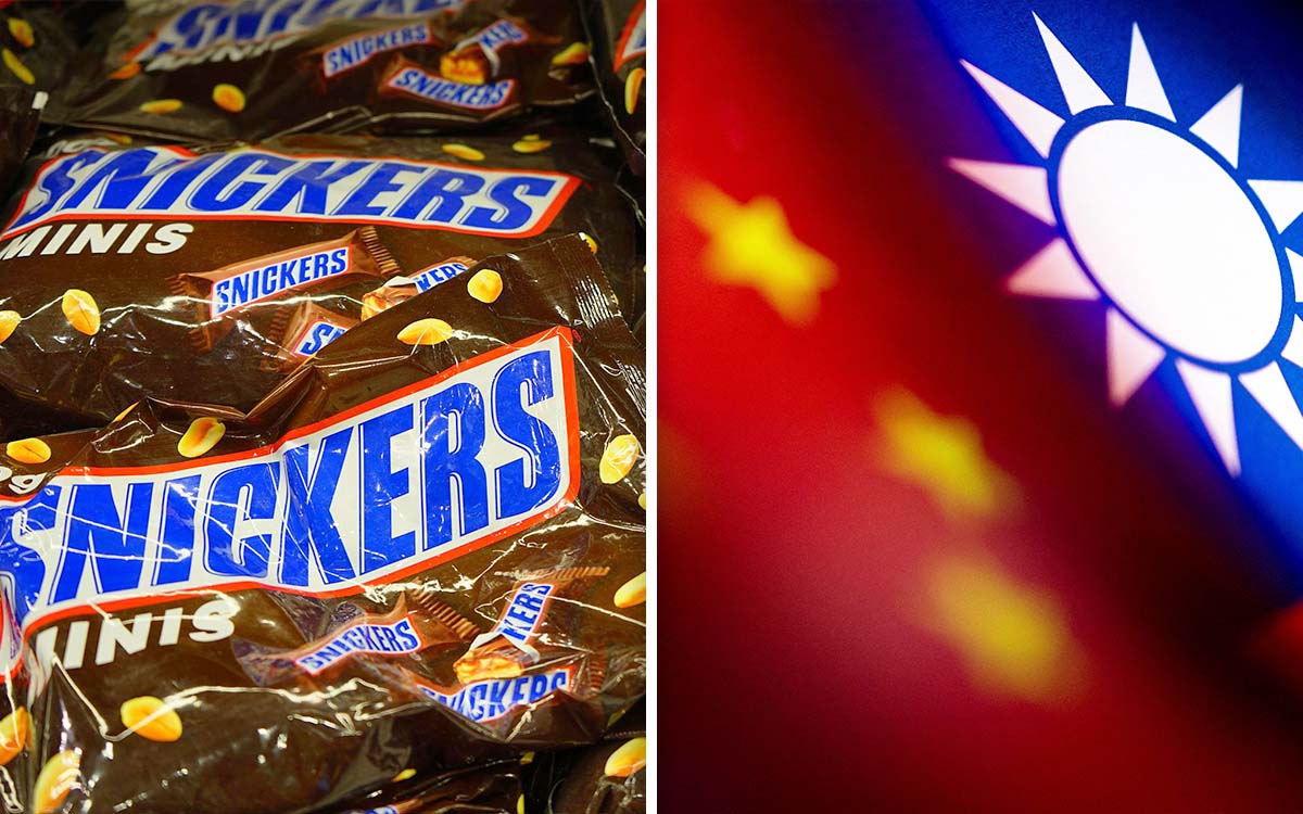 El fabricante de Snickers se disculpa por un anuncio que sugiere que Taiwán es un país