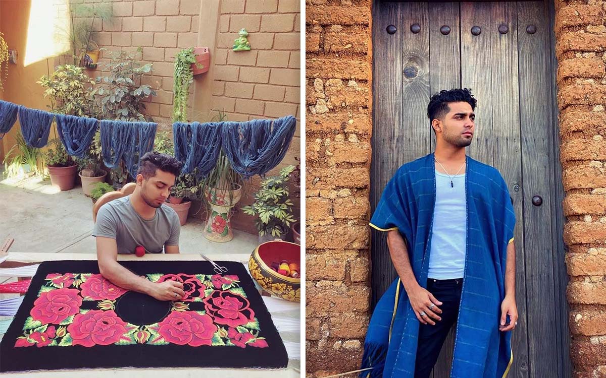 El verdadero fashion week Oaxaca: una poeta y un artesano crean textiles con añil para revalorizar cultura zapoteca