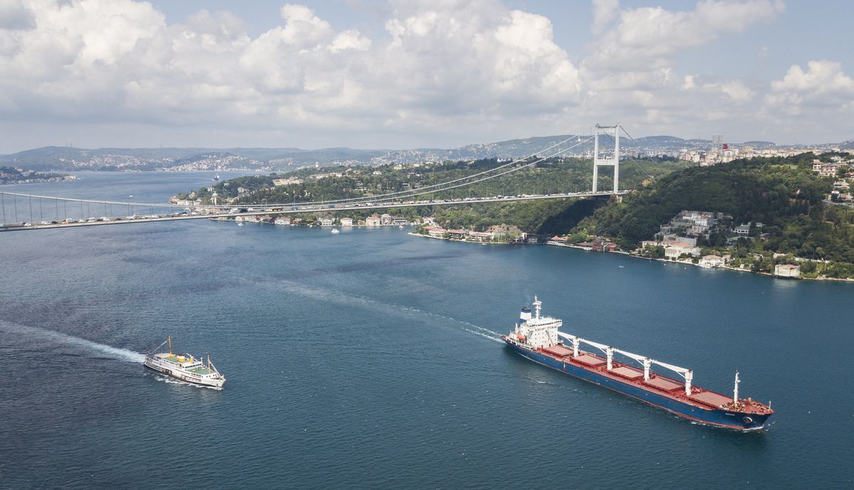 El ‘Razoni’ navega ya rumbo a Líbano con 26.000 toneladas de maíz tras ser inspeccionado en Estambul