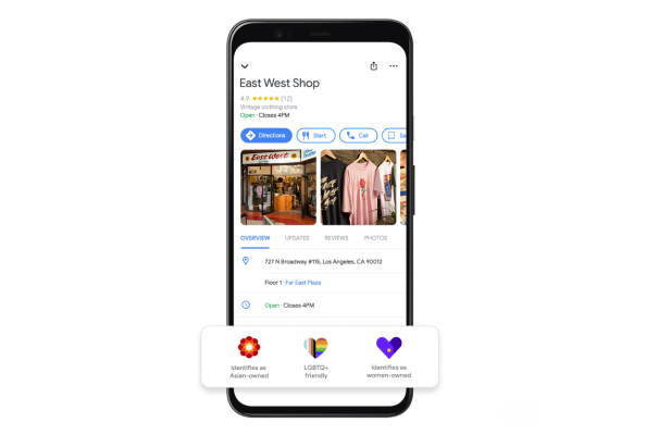 Google ahora permite a los comerciantes agregar una etiqueta de 'propiedad de asiáticos' a sus perfiles en Maps y Search