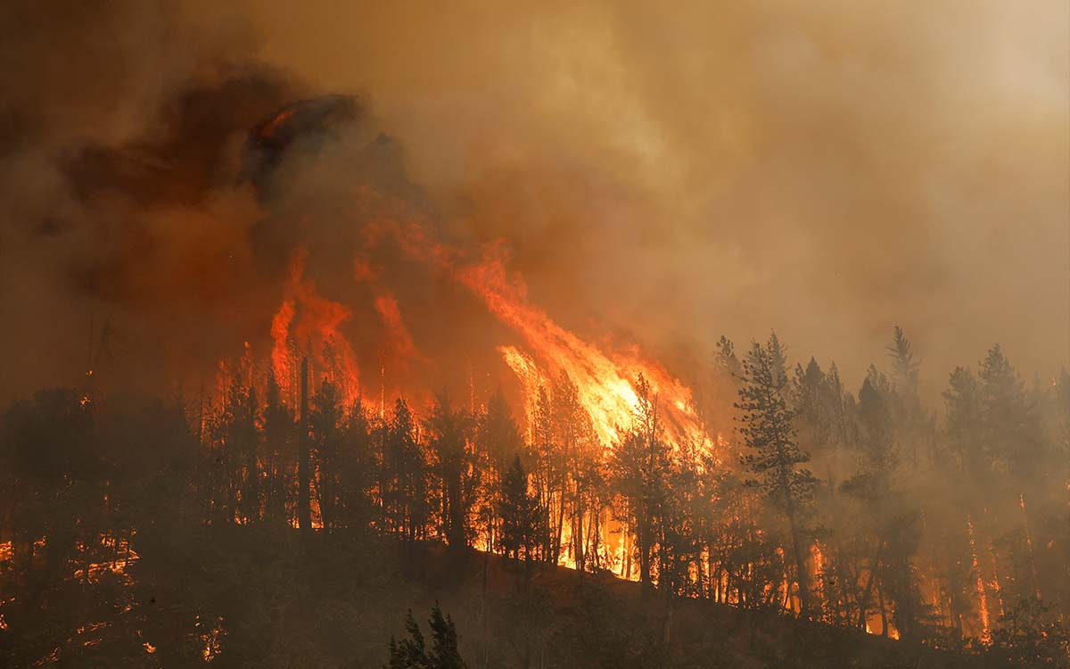 Incendio forestal deja dos muertos en el norte de California