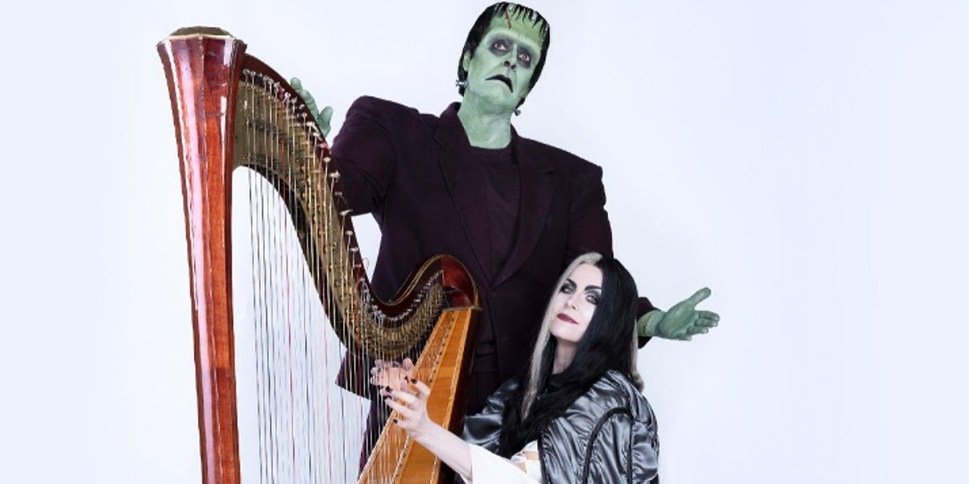 La imagen de Munsters de Rob Zombie recrea la icónica escena de Herman y Lily