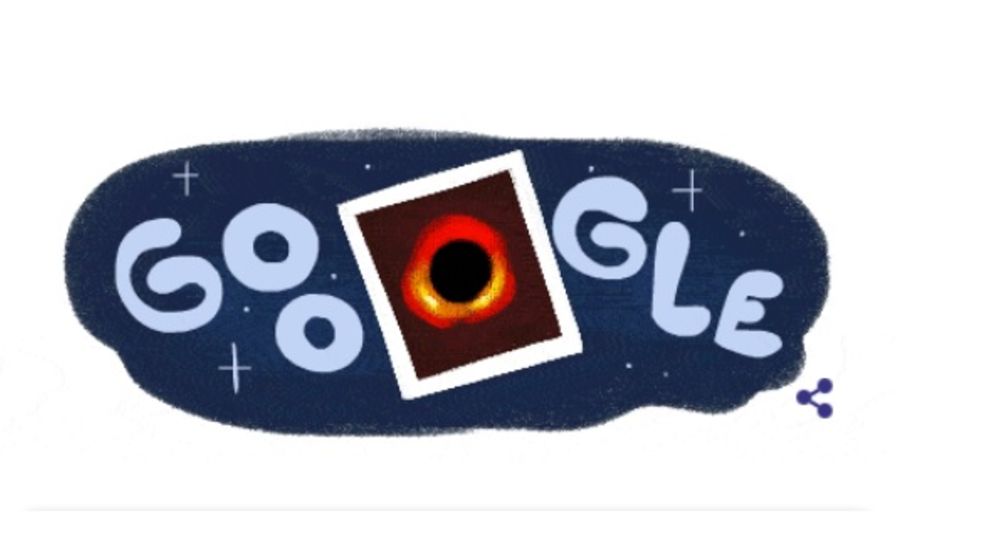La primera imagen de un agujero negro protagoniza el Doodle de Google