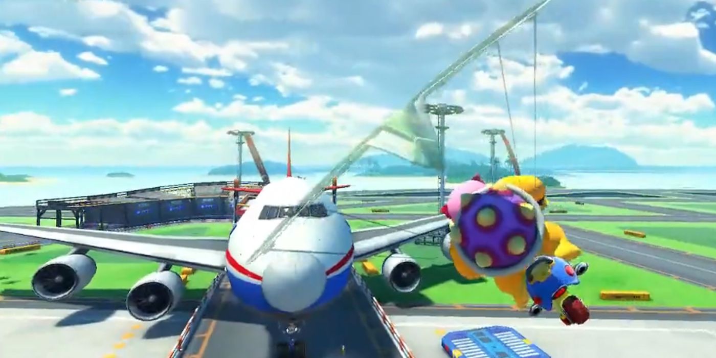 Mario Kart 8 Deluxe Glitch lleva el aeropuerto Sunshine a nuevas alturas