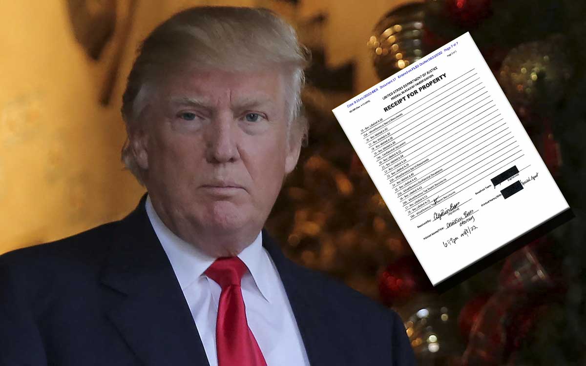 Más de 700 páginas de registros secretos fueron encontrados en casa de Trump