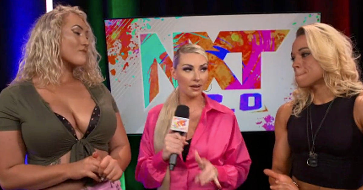 Nikkita Lyons y Zoey Stark de NXT se dirigen al equipo del Torneo de Parejas Femenil de WWE