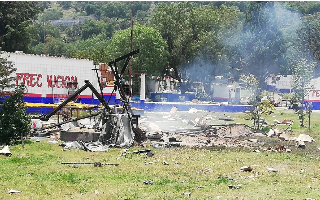 Registran explosión en polvorín de Tultepec, Edomex
