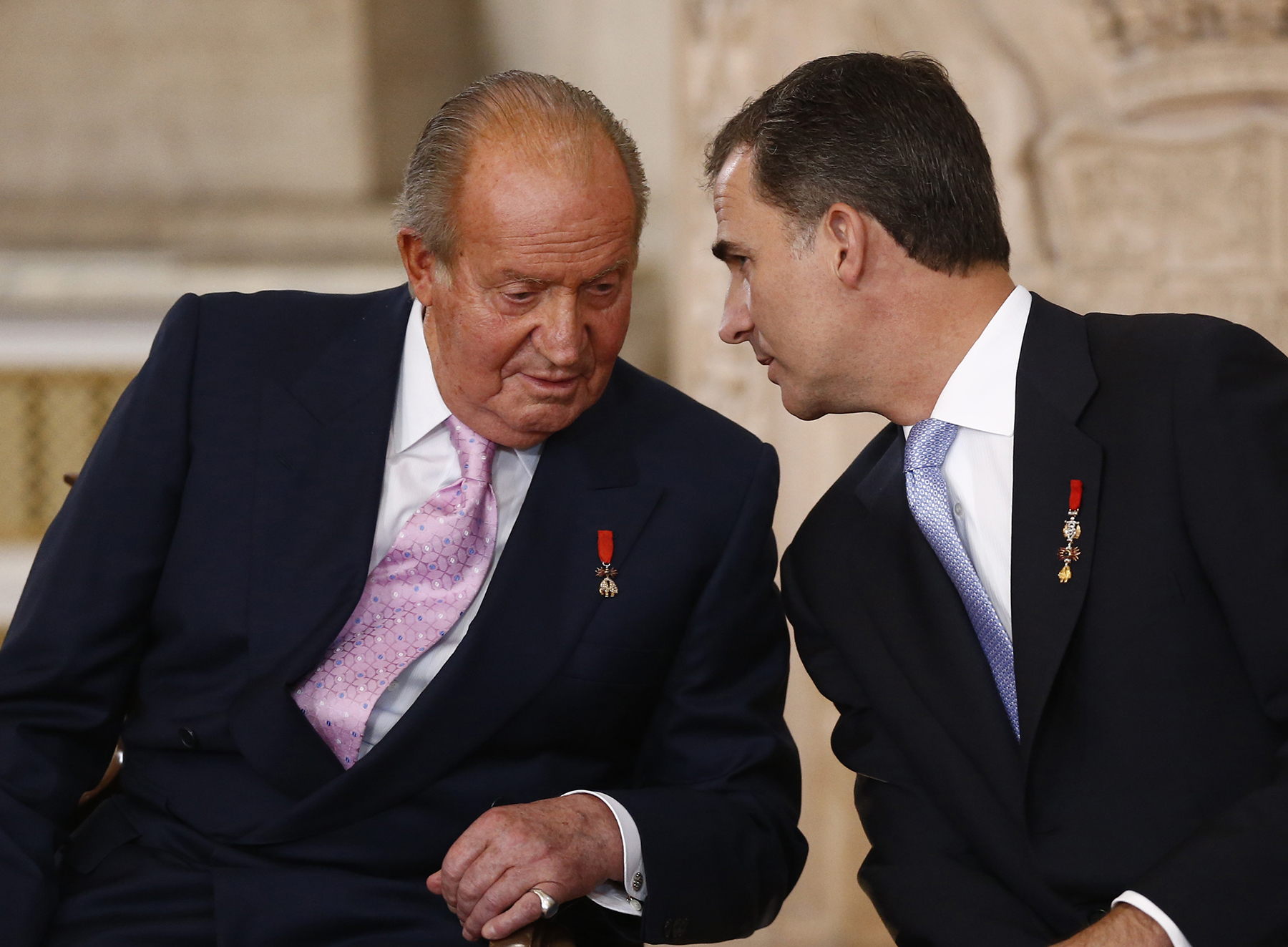 Los Reyes don Juan Carlos y Felipe VI juntos. / Gtres