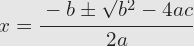 formula ecuacion segundo grado