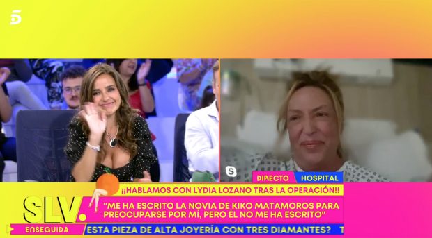 Lydia Lozano en el hospital / Telecinco