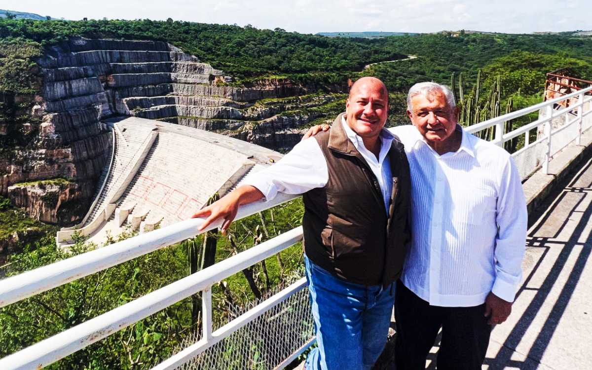AMLO y Alfaro supervisan obras de la presa 'El Zapotillo'