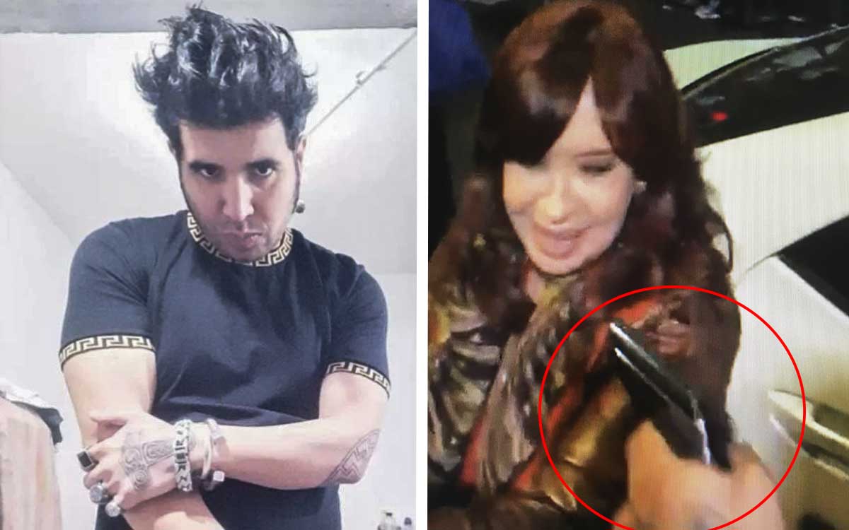 Detenido por el ataque a Cristina Fernández posó con arma en fotos