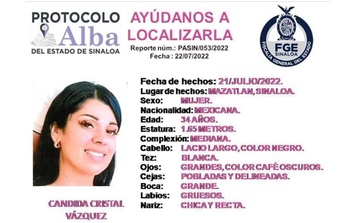 Cuerpo encontrado en Mazatlán no corresponde a comunicadora desaparecida