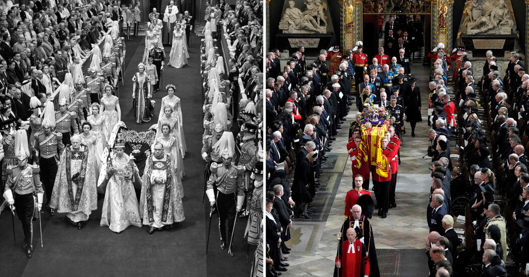 De la coronación al funeral: sujetalibros a la vida de una reina y una generación