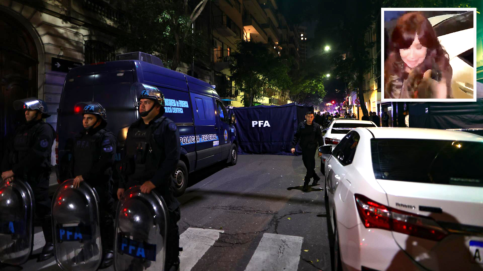 Detienen a un hombre que intentó disparar contra la vicepresidenta argentina, Cristina Fernández de Kirchner