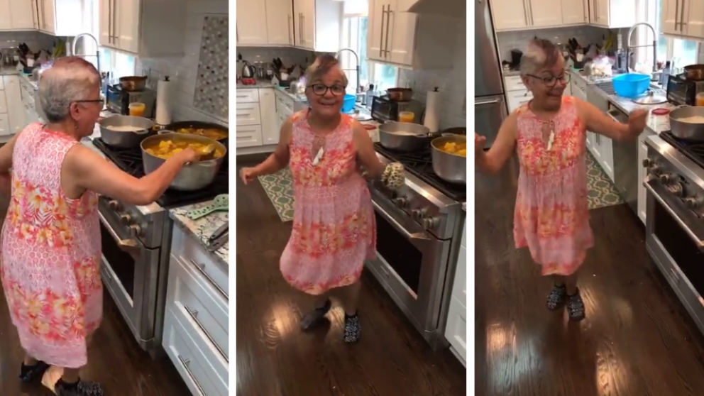 El vídeo viral de una abuela cocinando a ritmo de reggaeton que arrasa en las redes