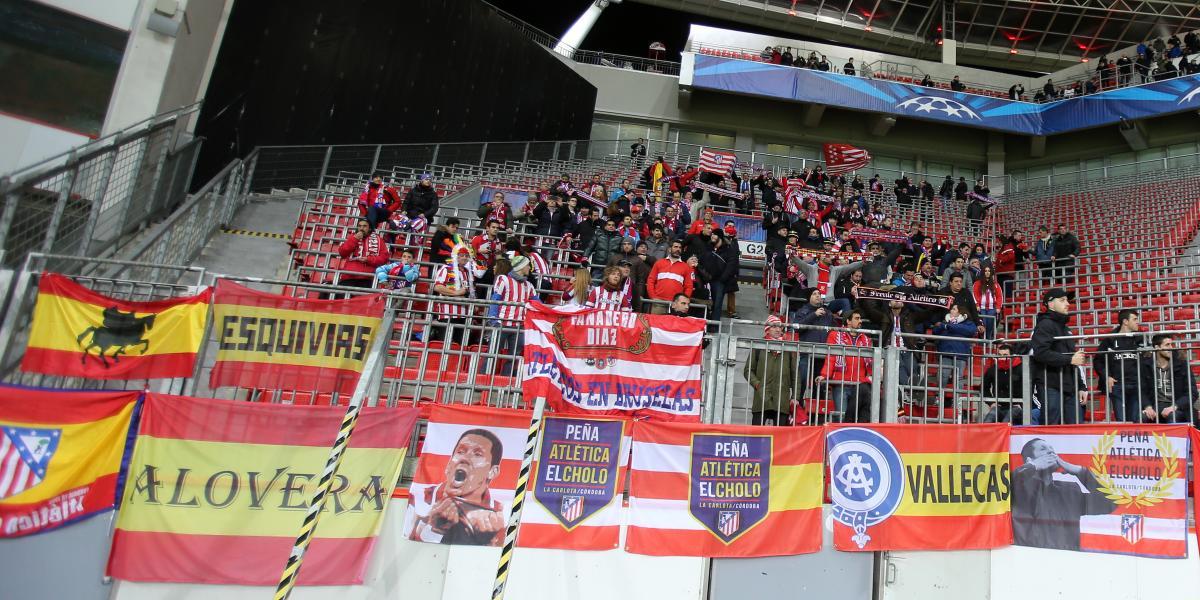 Los 'irreductibles' del Atlético estarán en la grada del BayArena