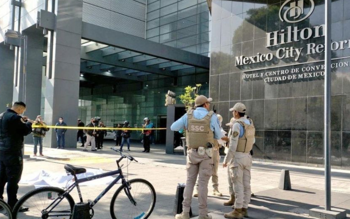 Muere hombre tras caer del Hotel Hilton en CDMX