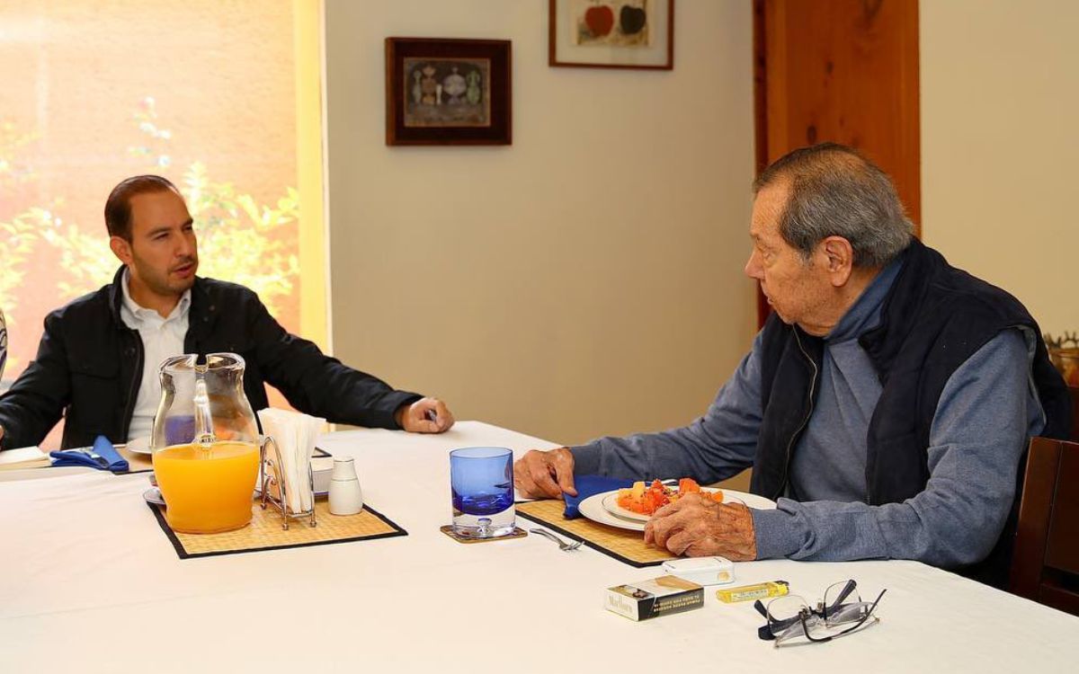 Muñoz Ledo y Marko Cortés discuten ‘la compleja situación del país’
