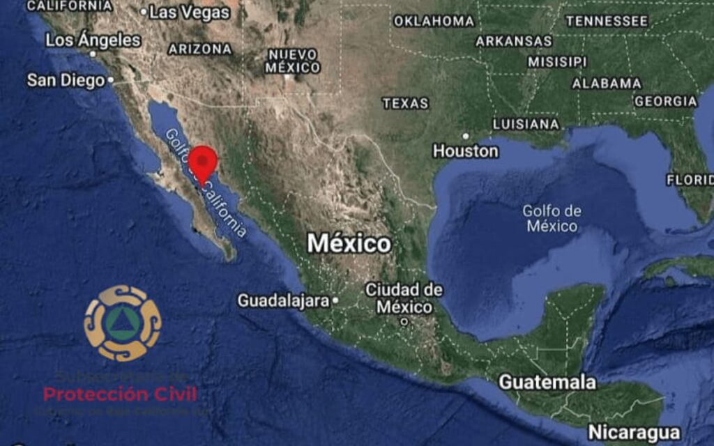Se registra sismo de magnitud 5.1 en Baja California Sur