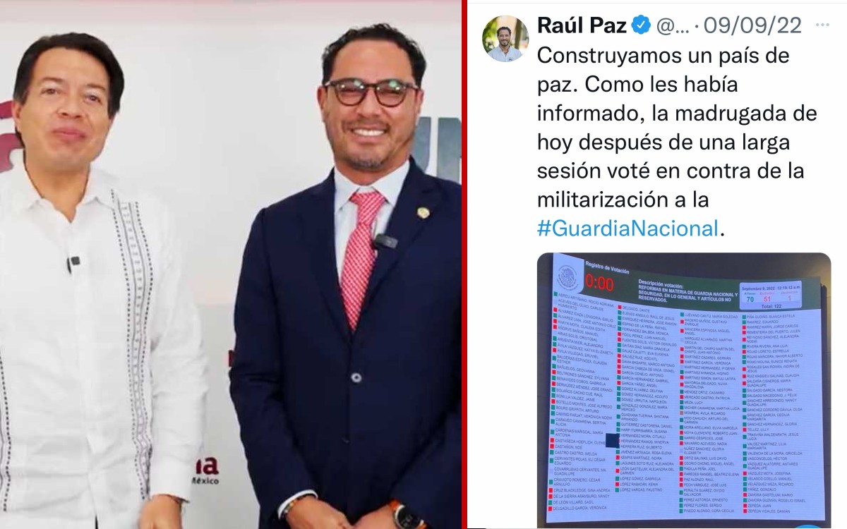 Senador se pasó a Morena y borró tuits en los que criticaba la ‘militarización’