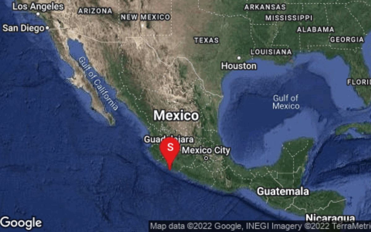 Temblor de 5.4 se registra en Coalcomán, Michoacán