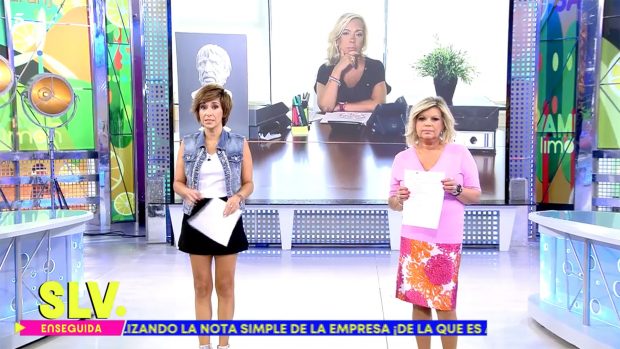 Terelu Campos y Adela González en 'Sálvame' / Telecinco