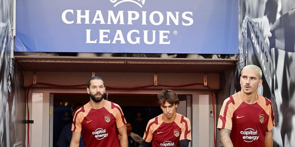 Último entrenamiento del Atlético previo al duelo del Bayer, en imágenes