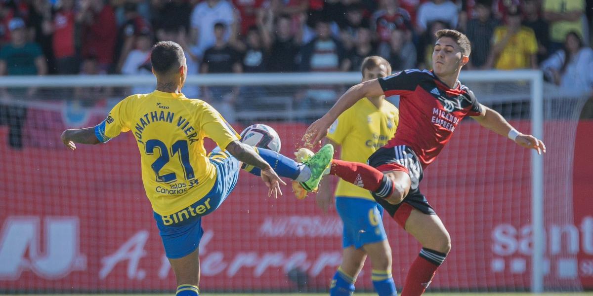 3-3, El Mirandés rescata un punto sobre la bocina ante Las Palmas