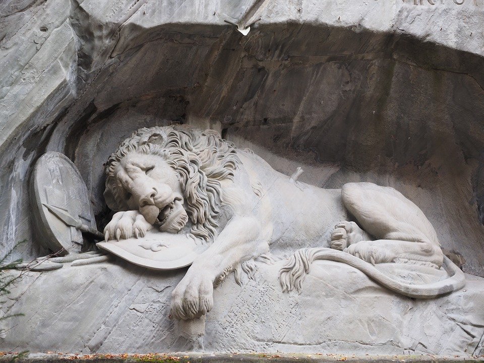 6 curiosidades sobre el León moribundo de lucerna