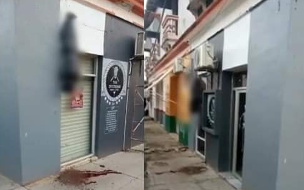 ‘Adornan’ bar con falsos cadáveres colgados en Playa Vicente, Veracruz | Video