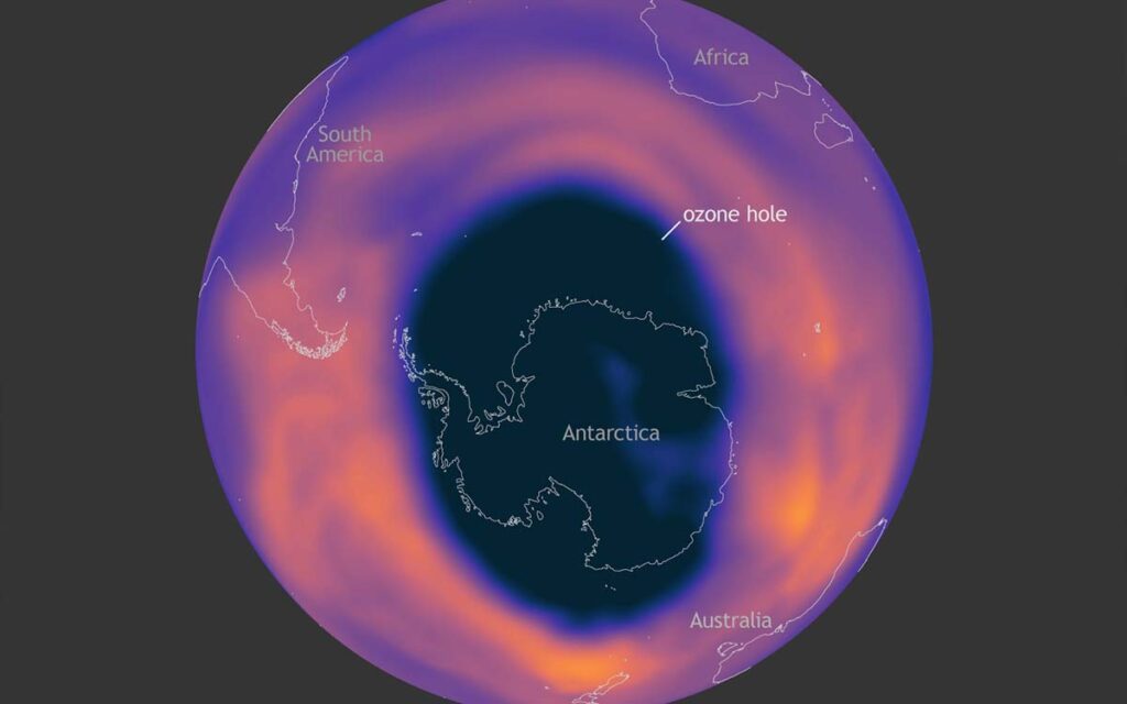 Agujero de la capa de ozono disminuyó este año