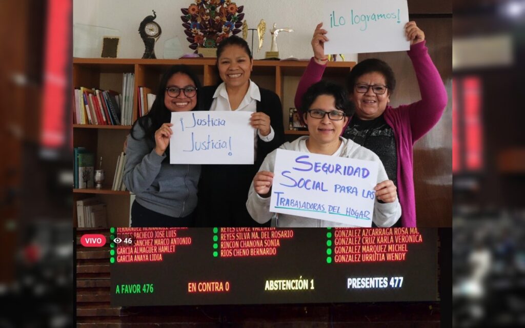 Aprueban en San Lázaro reforma a ley que beneficia a trabajadoras del hogar; así celebran | Video