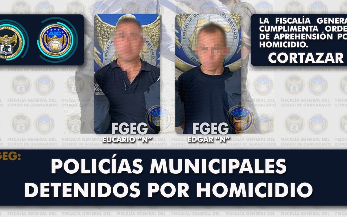 Detienen a dos policías de Guanajuato por homicidio | Video