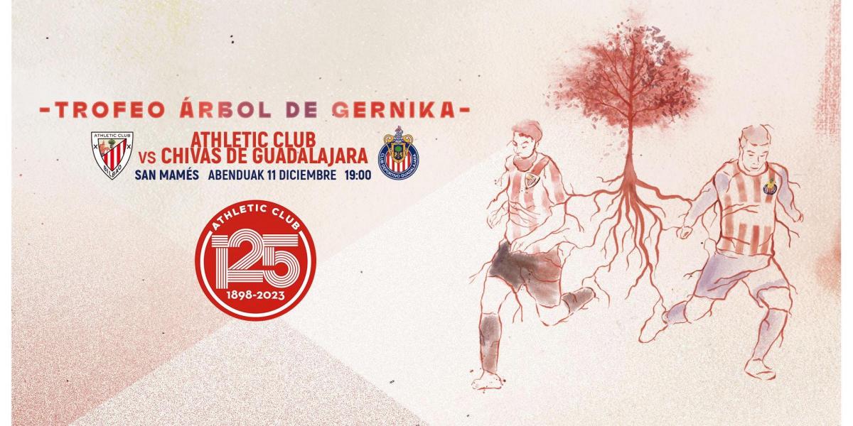 El Athletic jugará el Trofeo Árbol de Gernika ante el Chivas mexicano