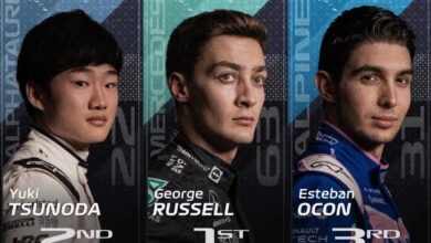 F1: Russell, Tsunoda y Ocon dominan la segunda práctica libre; 'Checo' finaliza quinto | Video
