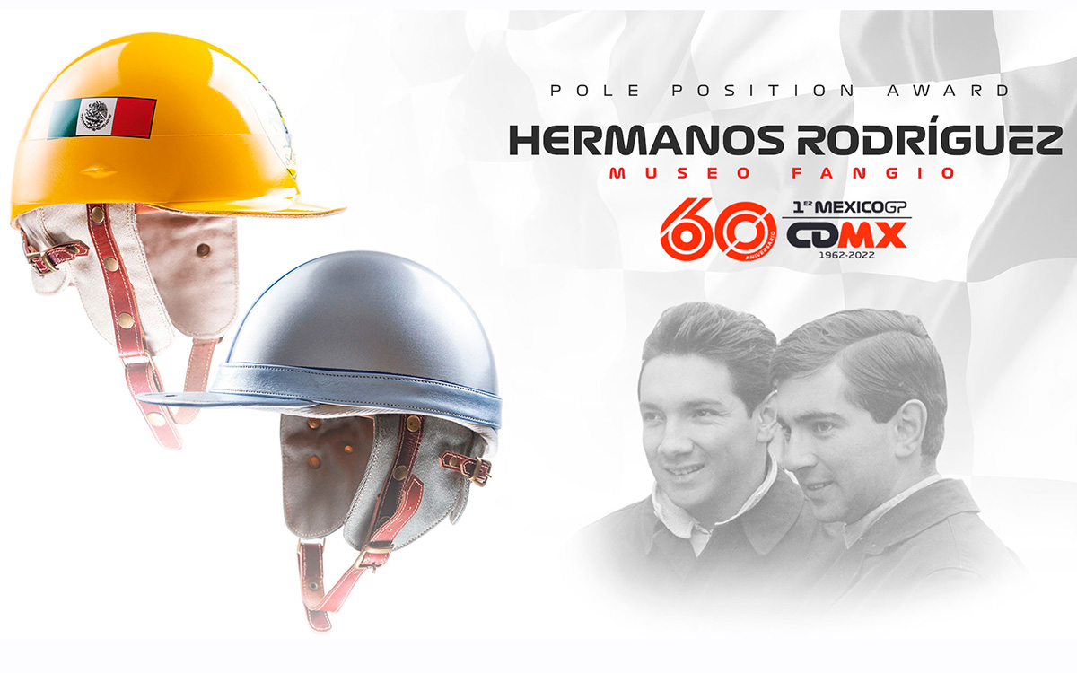GP de México: Recibirá ‘poleman’ una réplica de los cascos usados por Pedro y Ricardo Rodríguez | Tuit
