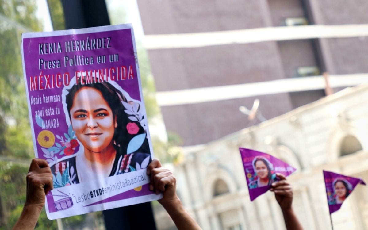 Hay 'certeza' de que la activista Kenia Hernández es una presa política: defensoras de DDHH
