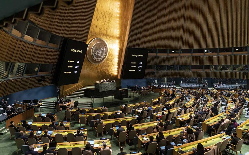 La Asamblea General de la ONU rechaza una votación secreta propuesta por Rusia sobre las anexiones en Ucrania